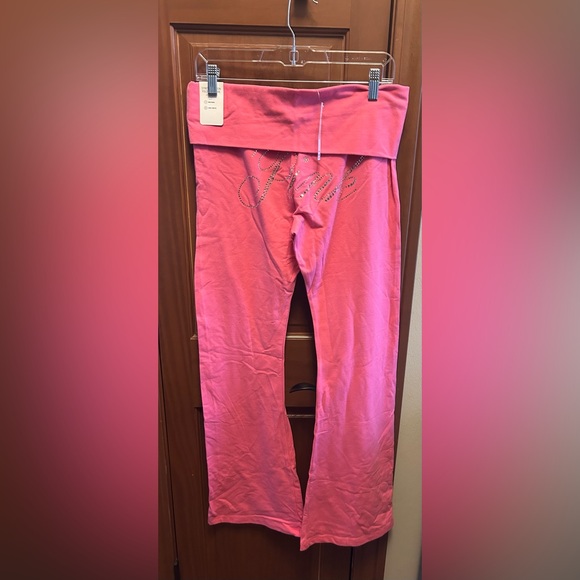 Victoria’s Secret Pink Stretch Cotton Holdover Bling  Leggings Sz.M Short & L - Picture 3 of 5